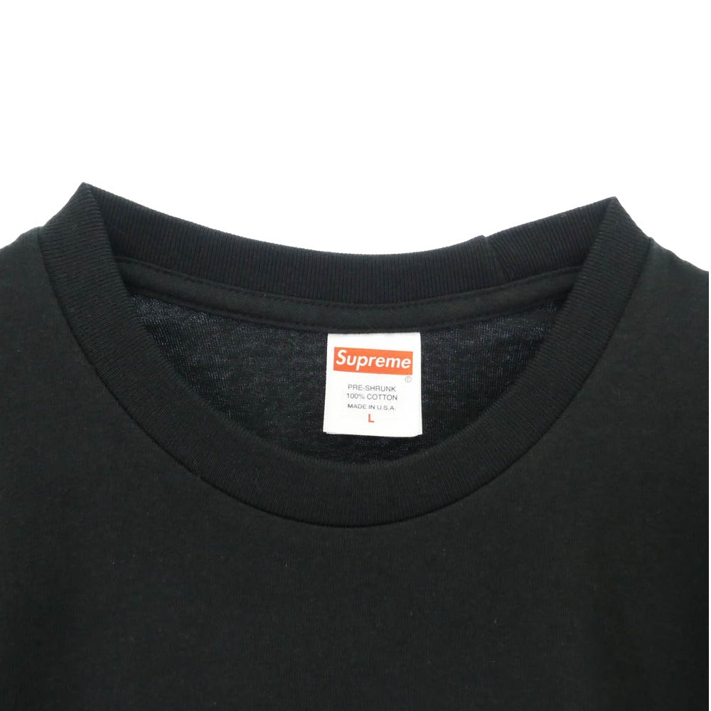 Supreme シュプリーム 23SS Crown Tee クラウン ロゴ プリント 半袖 Tシャツ ブラック系 L【美品】【中古】
