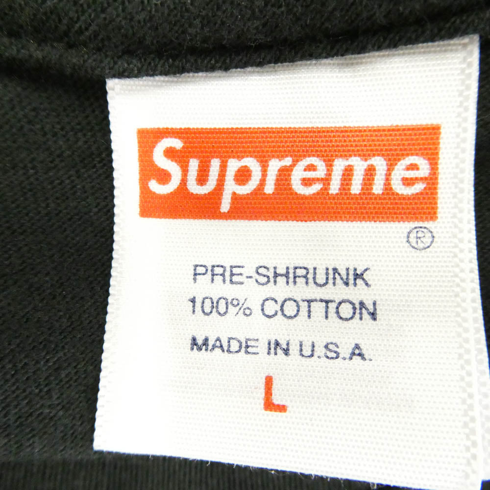 Supreme シュプリーム 23SS Crown Tee クラウン ロゴ プリント 半袖 Tシャツ ブラック系 L【美品】【中古】