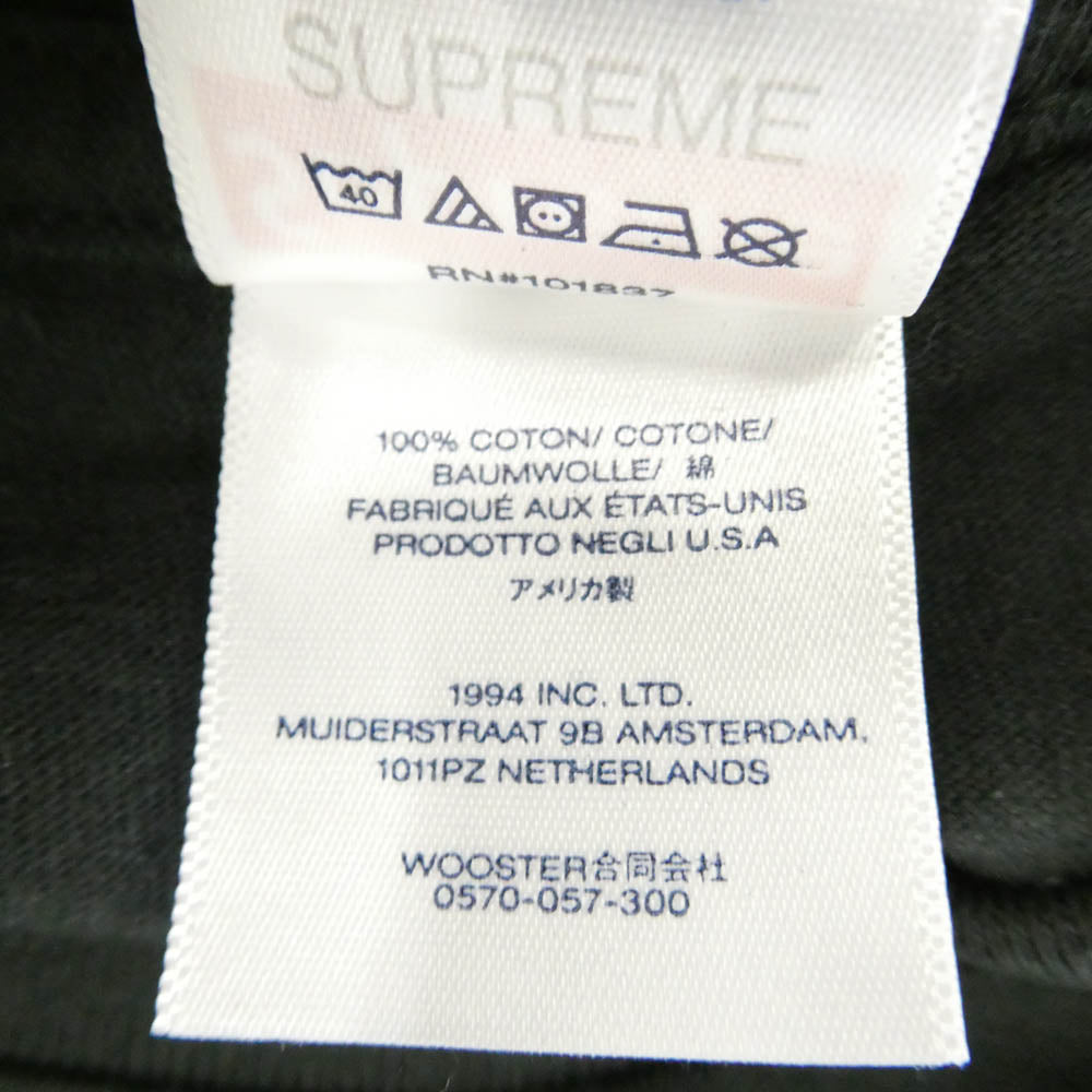 Supreme シュプリーム 23SS Crown Tee クラウン ロゴ プリント 半袖 Tシャツ ブラック系 L【美品】【中古】