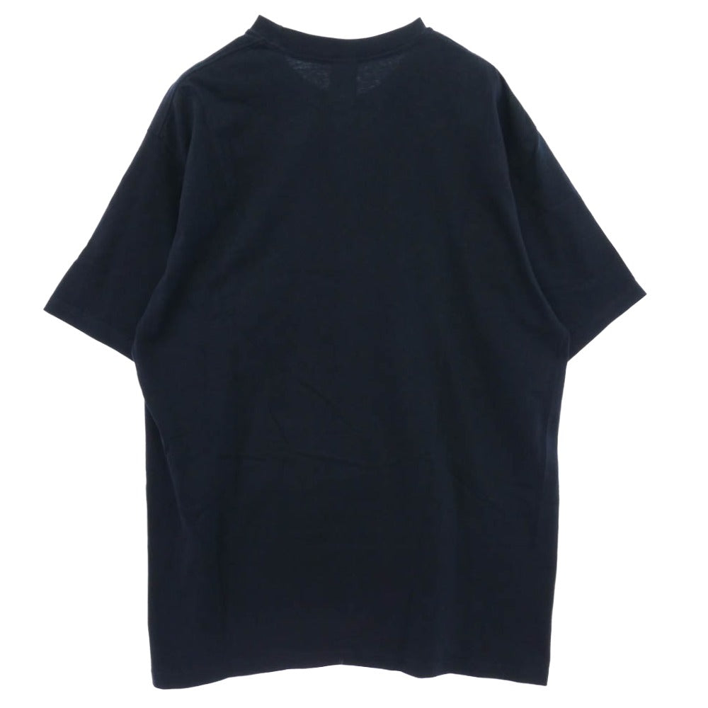 Supreme シュプリーム 21SS Milano Tee ミラノ ロゴ プリント 半袖 Tシャツ ネイビー系 L【美品】【中古】