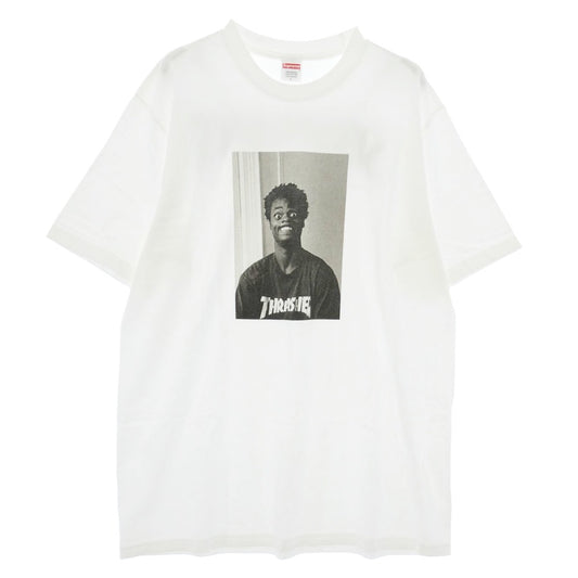 Supreme シュプリーム THRASHER スラッシャー 24AW × THRASHER HAROLD TEE スラッシャー ハロルド フォトプリント 半袖 Tシャツ カットソー ホワイト系 L【美品】【中古】