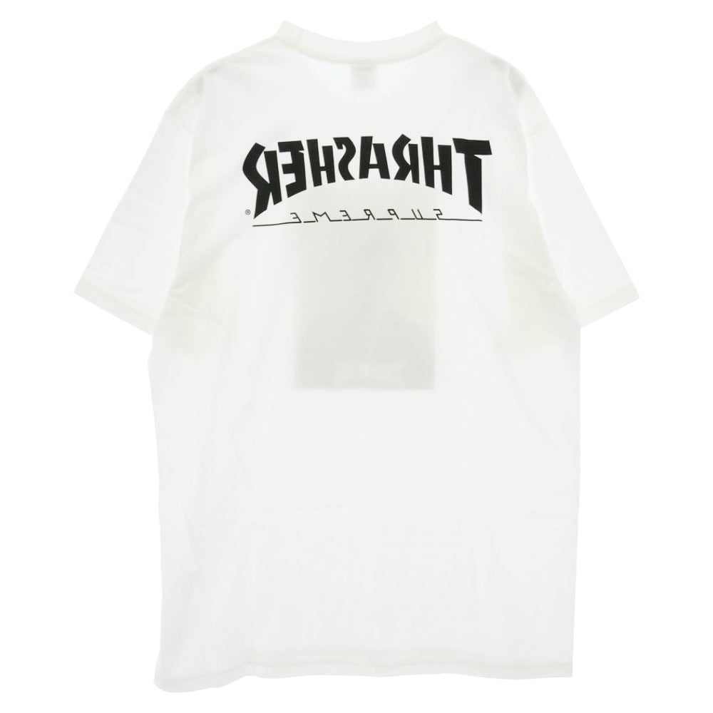 Supreme シュプリーム THRASHER スラッシャー 24AW × THRASHER HAROLD TEE スラッシャー ハロルド フォトプリント 半袖 Tシャツ カットソー ホワイト系 L【美品】【中古】