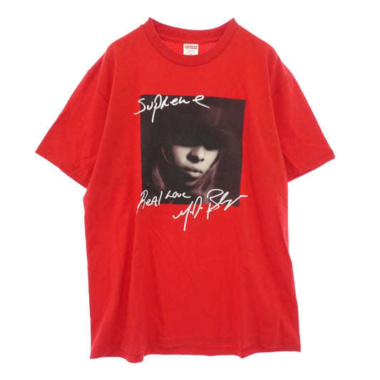 Supreme シュプリーム 19SS Mary J. Blige Tee メアリー J ブライジ フォトプリント 半袖 Tシャツ レッド系 M【中古】