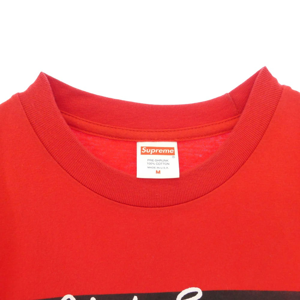 Supreme シュプリーム 19SS Mary J. Blige Tee メアリー J ブライジ フォトプリント 半袖 Tシャツ レッド系 M【中古】