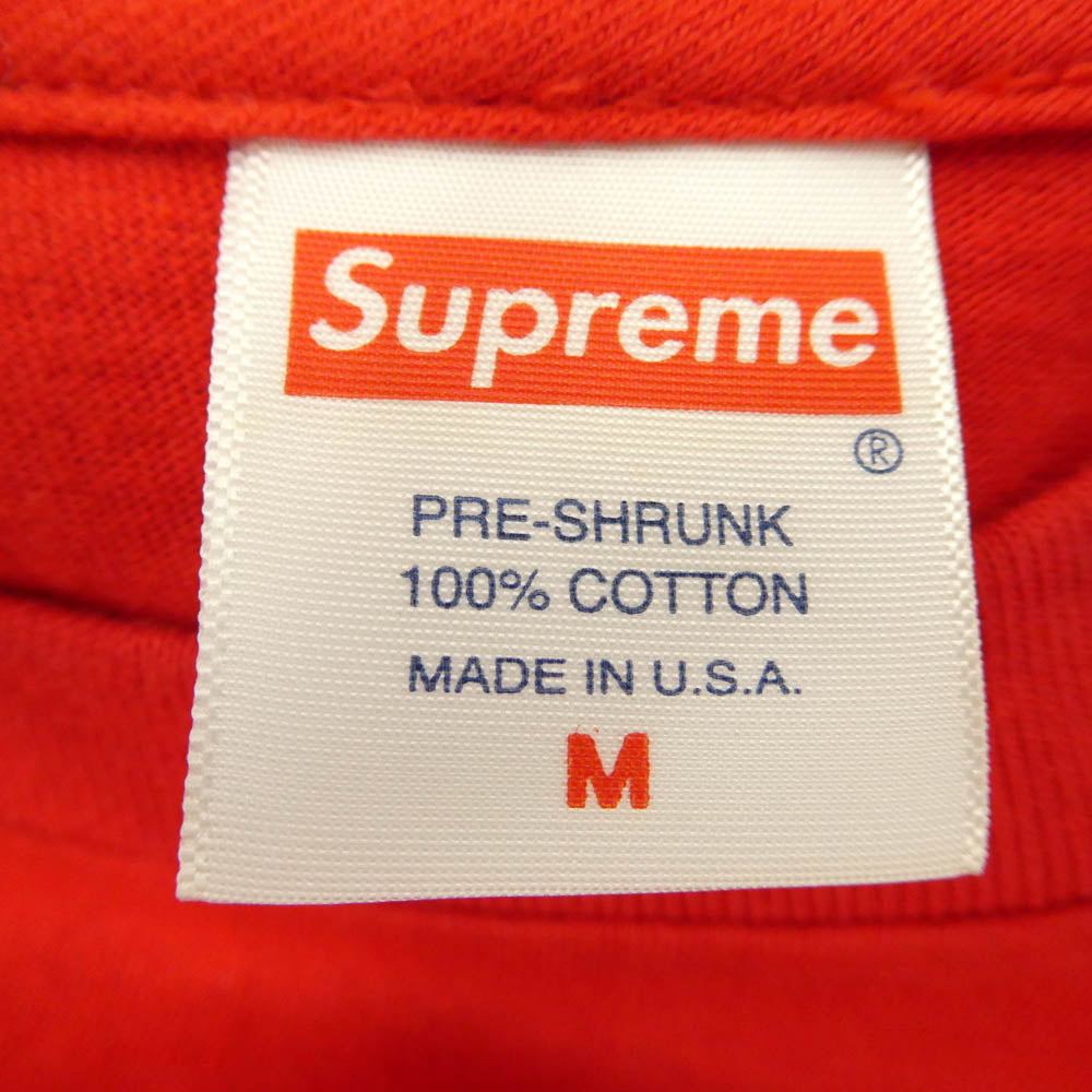 Supreme シュプリーム 19SS Mary J. Blige Tee メアリー J ブライジ フォトプリント 半袖 Tシャツ レッド系 M【中古】