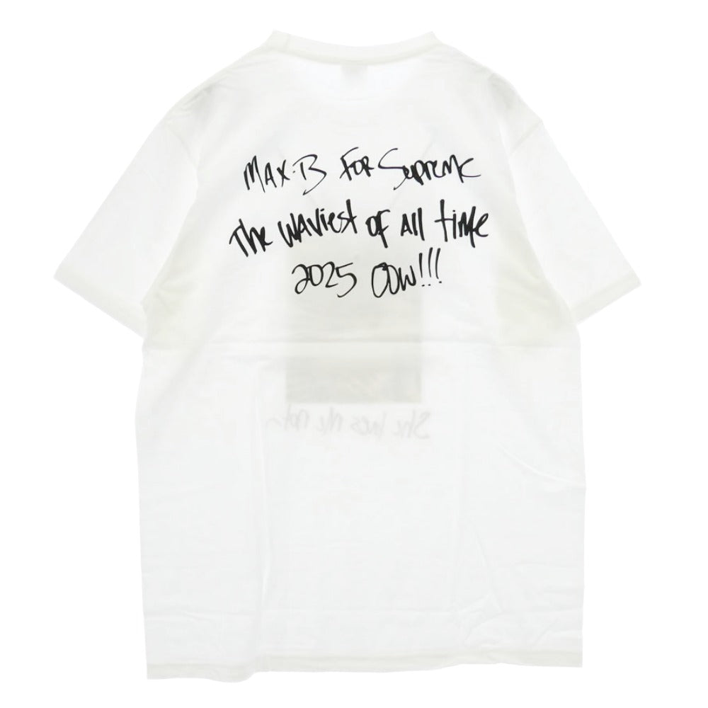 Supreme シュプリーム 25SS Max B Tee マックス B 半袖 Tシャツ カットソー ホワイト系 L【極上美品】【中古】