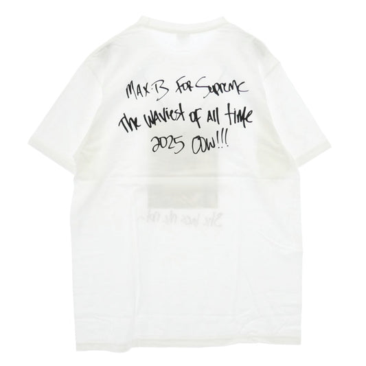 Supreme シュプリーム 25SS Max B Tee マックス B 半袖 Tシャツ カットソー ホワイト系 L【極上美品】【中古】