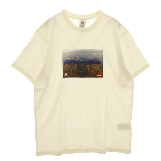 Supreme シュプリーム NIKE ナイキ 22AW DO6860-133 × NIKE ACG ナイキ エーシージー Grid Tee フォトプリント Tシャツ 半袖 カットソー ホワイト系 アイボリー系 L【新古品】【未使用】【中古】
