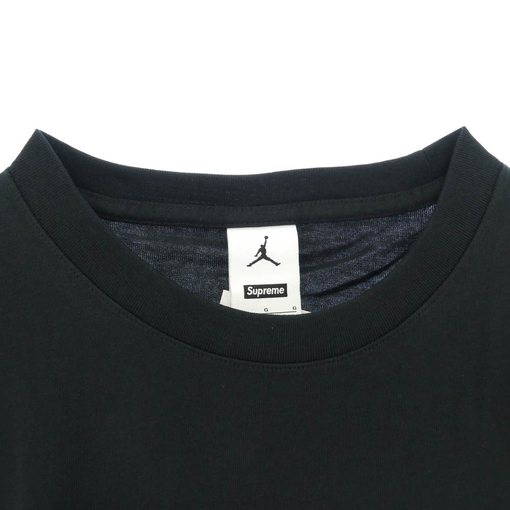 Supreme シュプリーム 24AW HJ8385-010 x Jordan Biggie S/S Top ジョーダン ビギー エスエス トップ フォトプリント 半袖 Tシャツ ブラック系 L【新古品】【未使用】【中古】