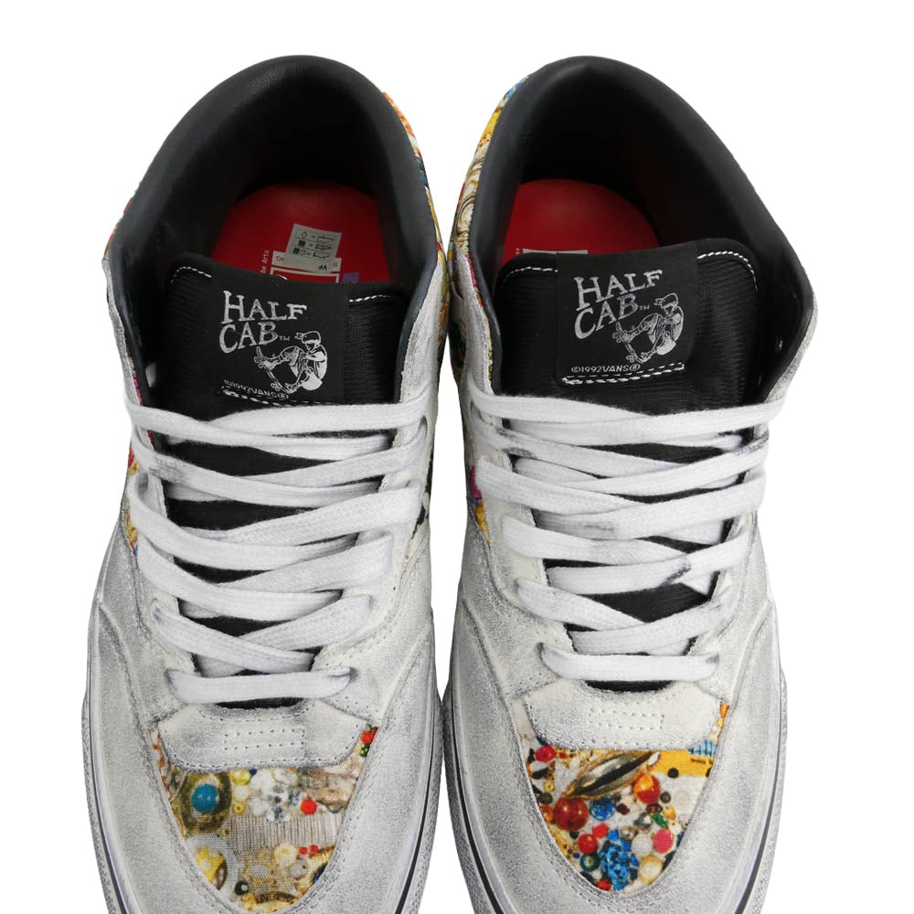 Supreme シュプリーム VANS バンズ 26SS VN00112HNTR × Mike Kelley × Vans Half Cab マイク・ケリー バンズ ハーフキャブ ハイカットスニーカー 汚し加工 グレー系 27.5cm【中古】
