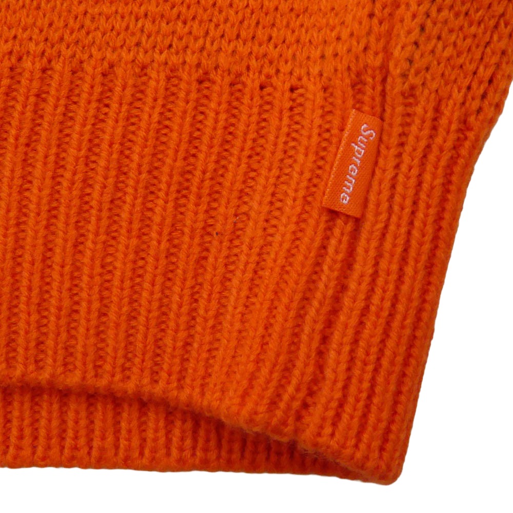 Supreme シュプリーム THRASHER スラッシャー 24AW × Thrasher SWEATER スラッシャー バック クロスプリント セーター ロゴ ニット オレンジ系 L【美品】【中古】