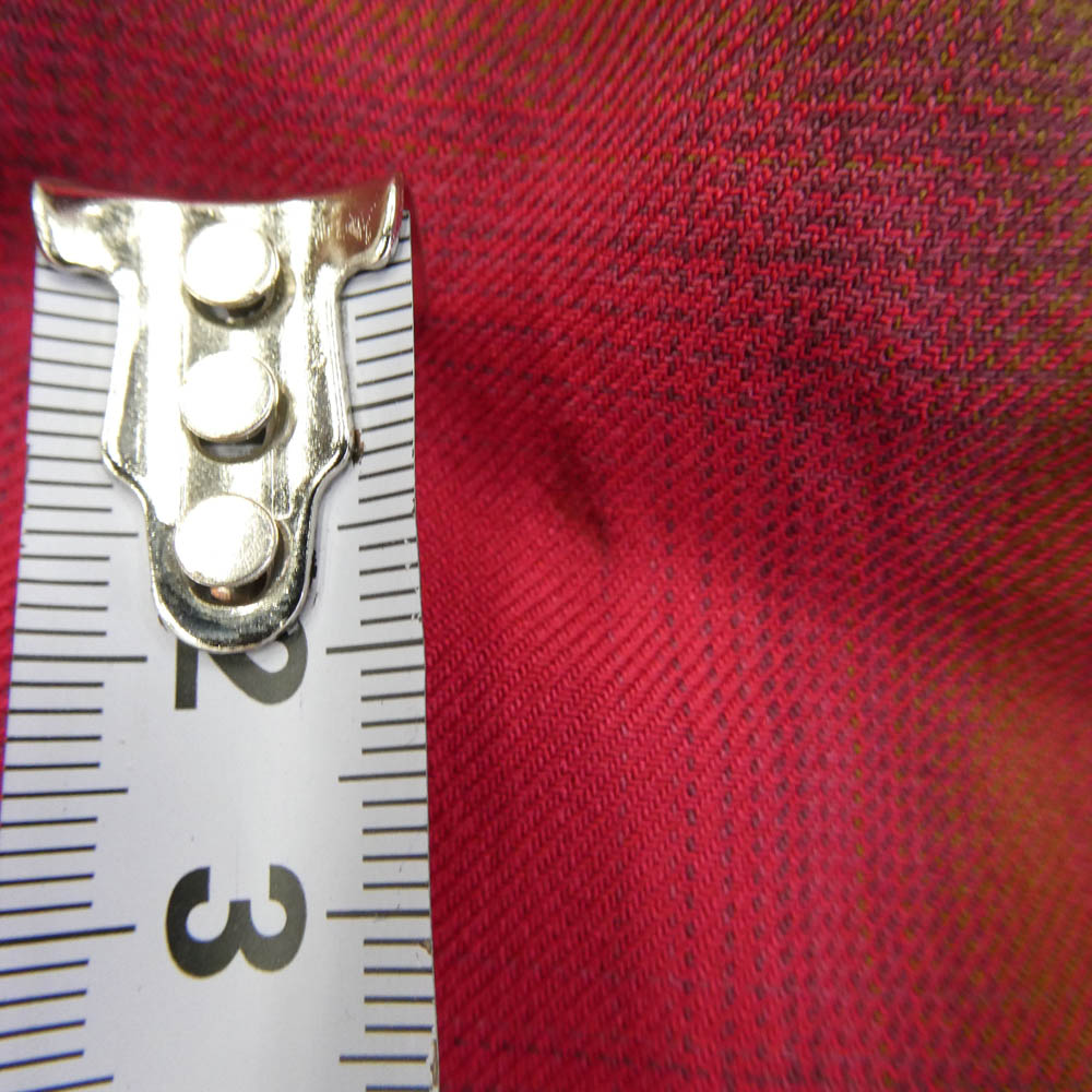 Supreme シュプリーム 26SS Shadow Plaid Rayon Shirt シャドー プレイド レーヨン オープンカラー チェック 長袖 シャツ ピンク系 M【中古】