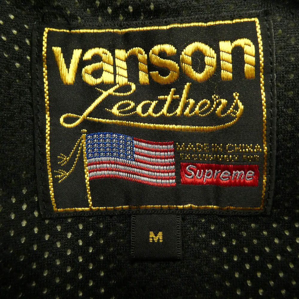 Supreme シュプリーム VANSON バンソン 26SS × Vanson Leathers Cordura Jacket Woodland Camo バンソン レザーズ コーデュラ ウッドランドカモ ジャケット カーキ系 M【極上美品】【中古】