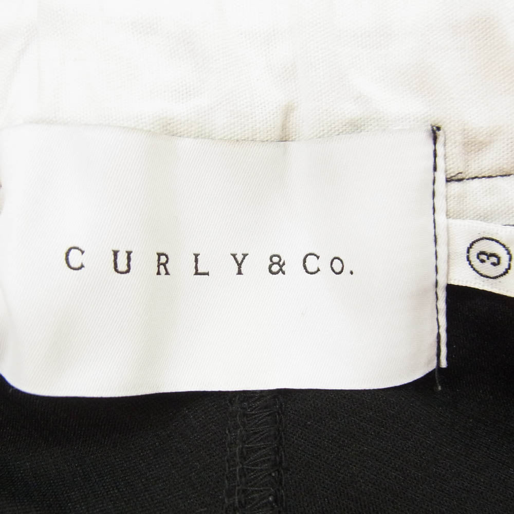CURLY カーリー 5ポケット バルーン スリム イージー パンツ ブラック系 3【中古】