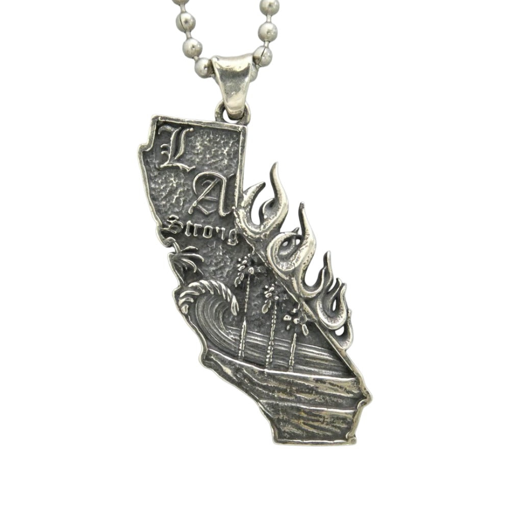 TRAVIS WALKER トラヴィスワーカー 販売証明書付属 LA STRONG PENDANT WAVE ストロング ペンダント シルバー系【中古】