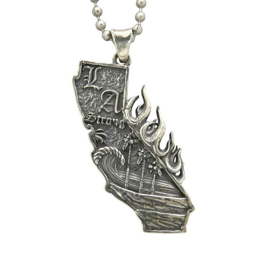 TRAVIS WALKER トラヴィスワーカー 販売証明書付属 LA STRONG PENDANT WAVE ストロング ペンダント シルバー系【中古】