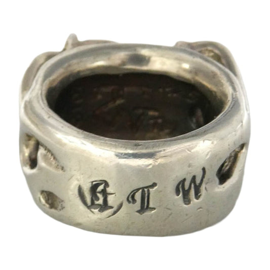 TRAVIS WALKER トラヴィスワーカー 販売証明書付属 LA RING リング シルバー系 約17.5号【中古】