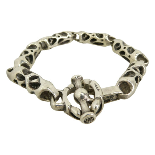 TRAVIS WALKER トラヴィスワーカー ギャランティカード付属 MEAT BRACELET ミート リンク ブレスレット シルバー系【中古】