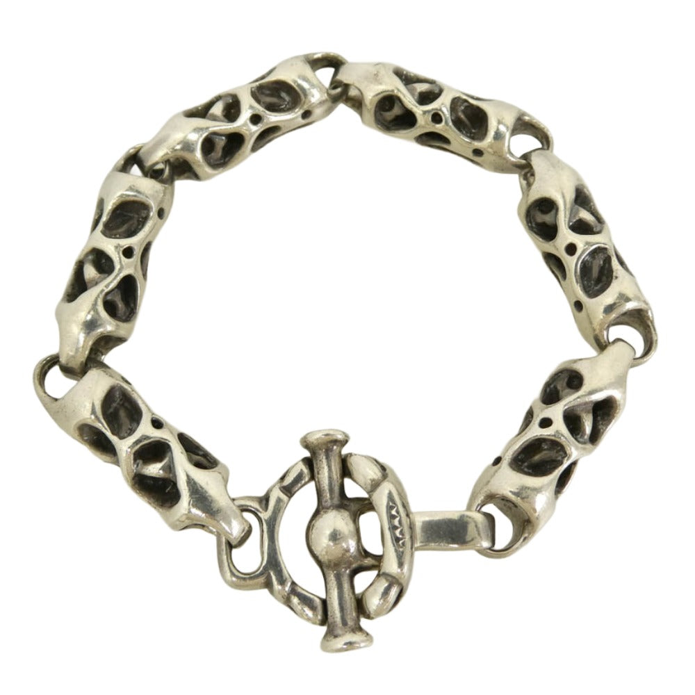 TRAVIS WALKER トラヴィスワーカー ギャランティカード付属 MEAT BRACELET ミート リンク ブレスレット シルバー系【中古】