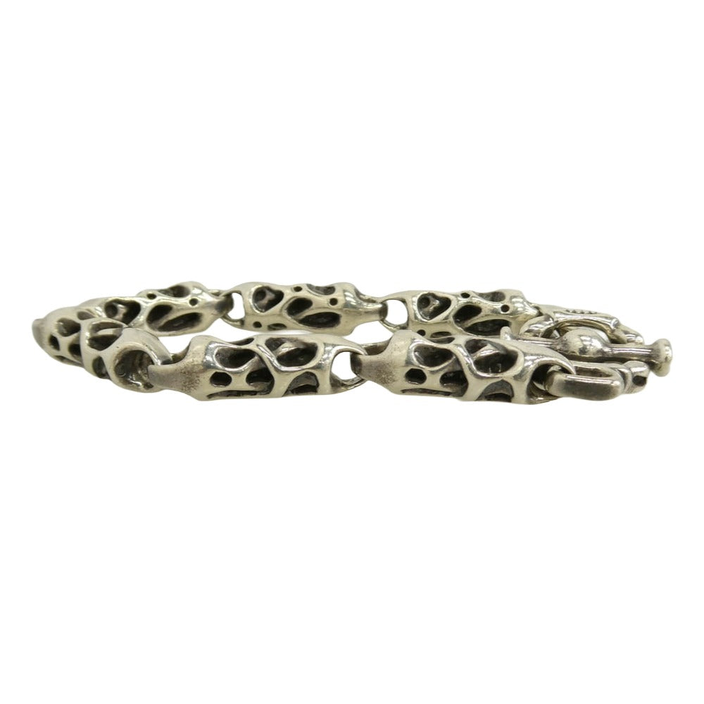 TRAVIS WALKER トラヴィスワーカー ギャランティカード付属 MEAT BRACELET ミート リンク ブレスレット シルバー系【中古】