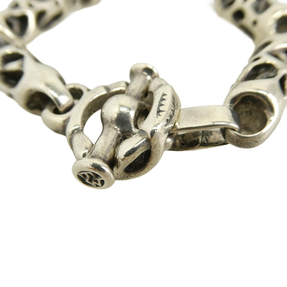 TRAVIS WALKER トラヴィスワーカー ギャランティカード付属 MEAT BRACELET ミート リンク ブレスレット シルバー系【中古】