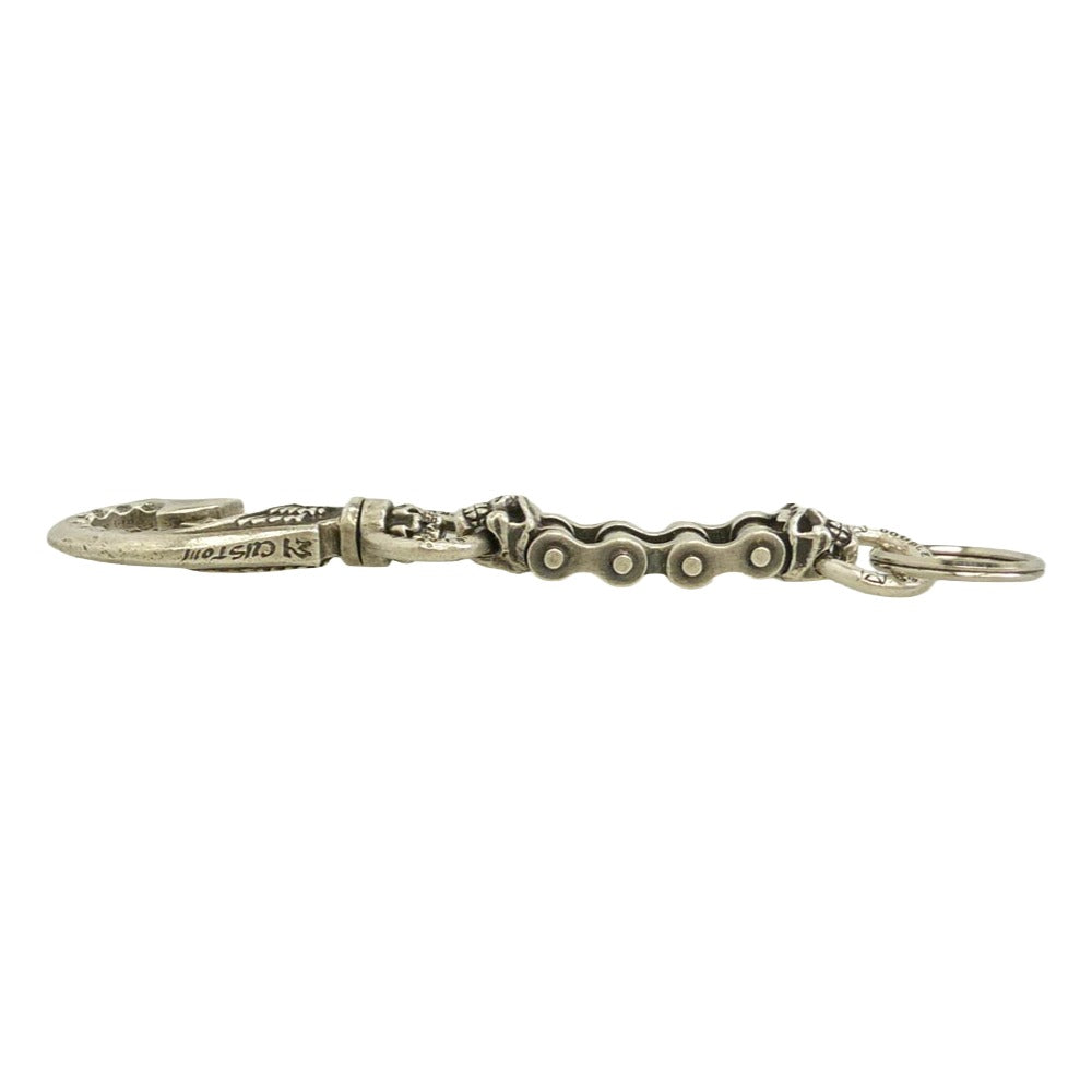 TRAVIS WALKER トラヴィスワーカー 販売証明書付属 HOOK WITH DRIVE KEYCHAIN WITH DOUBLE CHOMPS ドライブ キーチェーン シルバー系【中古】