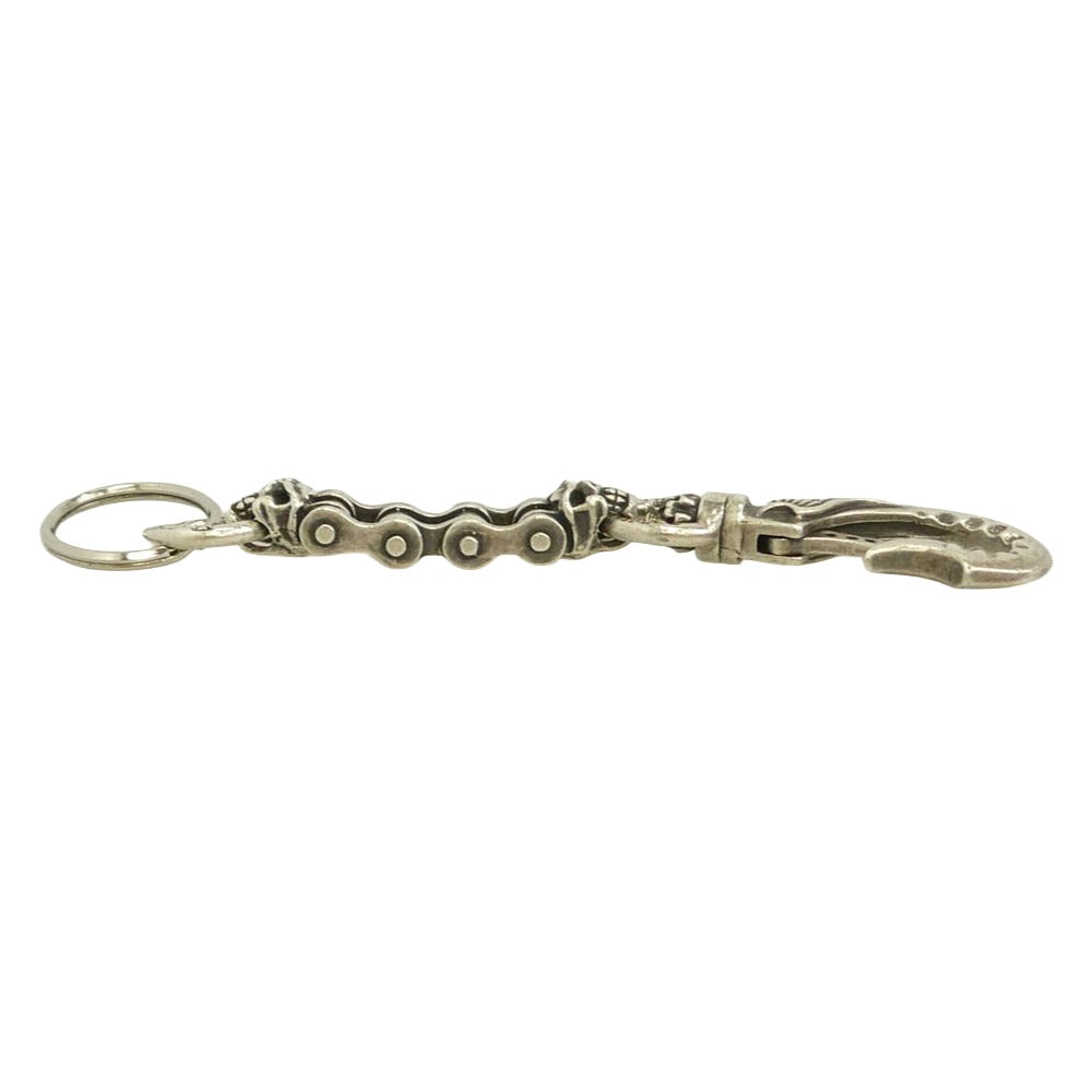 TRAVIS WALKER トラヴィスワーカー 販売証明書付属 HOOK WITH DRIVE KEYCHAIN WITH DOUBLE CHOMPS ドライブ キーチェーン シルバー系【中古】