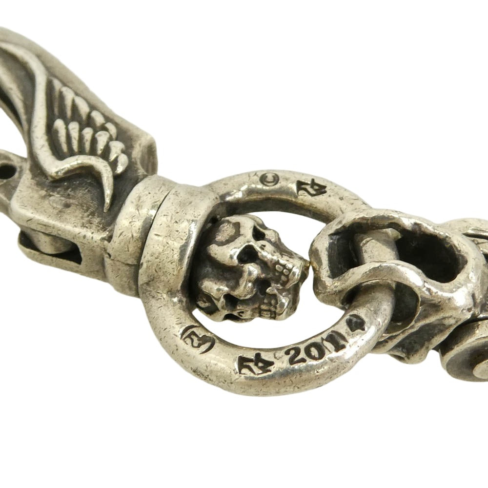 TRAVIS WALKER トラヴィスワーカー 販売証明書付属 HOOK WITH DRIVE KEYCHAIN WITH DOUBLE CHOMPS ドライブ キーチェーン シルバー系【中古】
