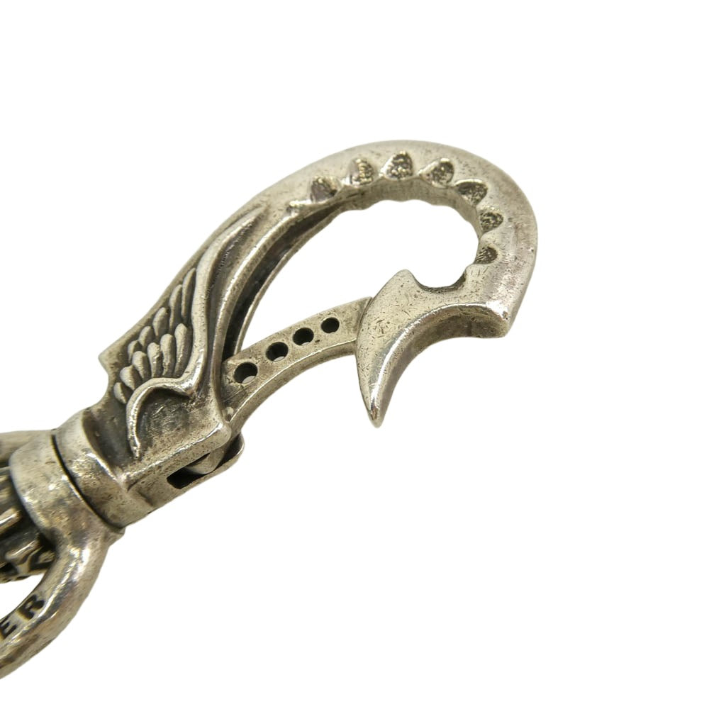 TRAVIS WALKER トラヴィスワーカー 販売証明書付属 HOOK WITH DRIVE KEYCHAIN WITH DOUBLE CHOMPS ドライブ キーチェーン シルバー系【中古】