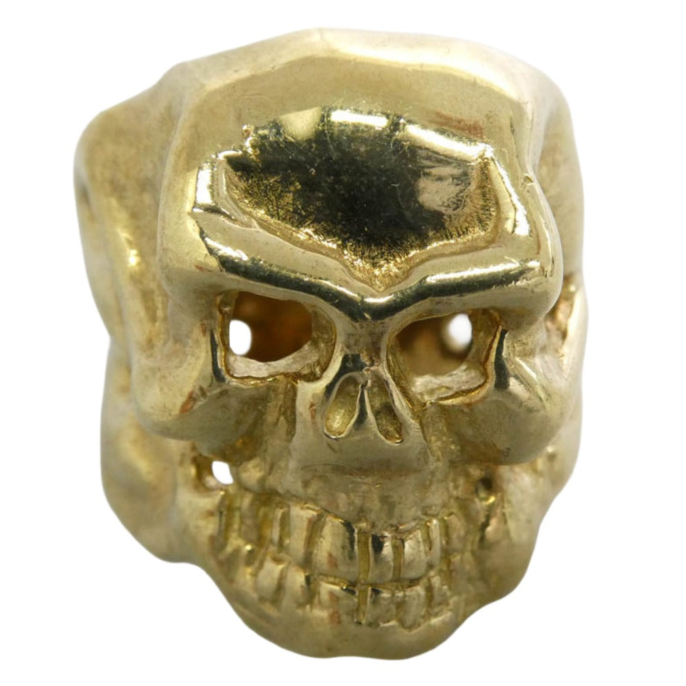 TRAVIS WALKER トラヴィスワーカー ギャランティカード付属 7K GOLD OG SKULL 7kyg オリジナル スカル リング ゴールド系 21号【中古】