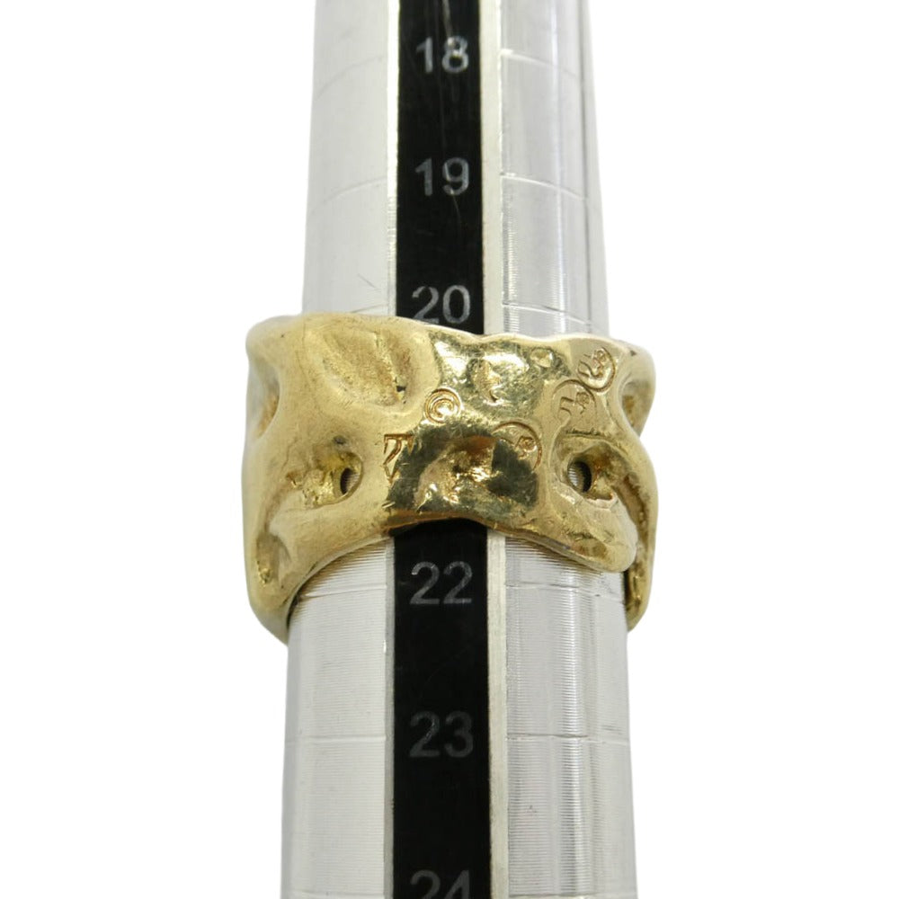 TRAVIS WALKER トラヴィスワーカー ギャランティカード付属 7K GOLD OG SKULL 7kyg オリジナル スカル リング ゴールド系 21号【中古】