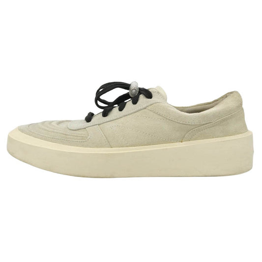 FEAR OF GOD フィアオブゴッド イタリア製 skate low スケートロー スエード プラットフォーム ローカット スニーカー オフホワイト系 42【中古】