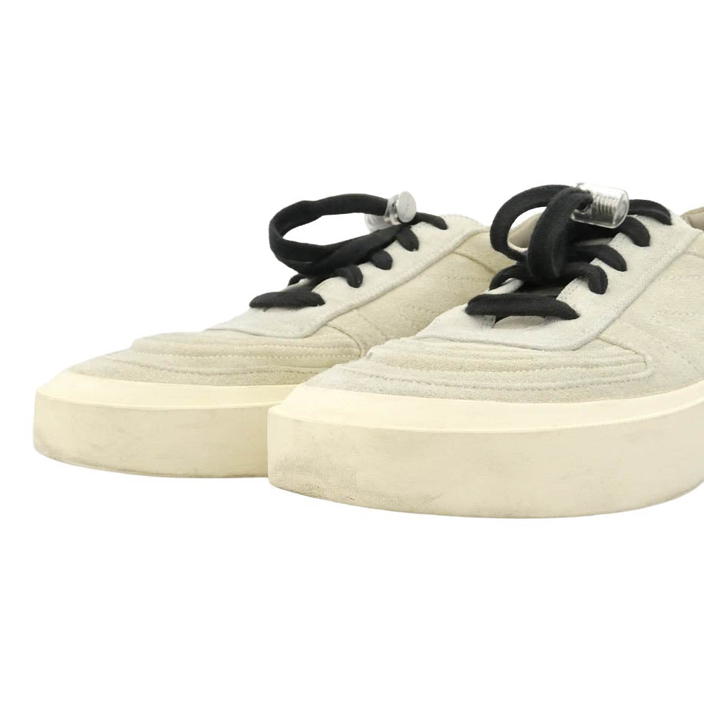 FEAR OF GOD フィアオブゴッド イタリア製 skate low スケートロー スエード プラットフォーム ローカット スニーカー オフホワイト系 42【中古】