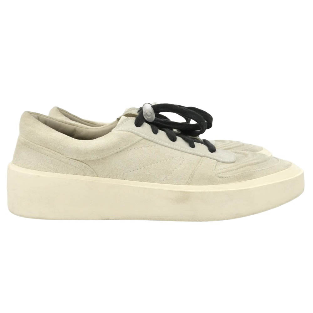 FEAR OF GOD フィアオブゴッド イタリア製 skate low スケートロー スエード プラットフォーム ローカット スニーカー オフホワイト系 42【中古】