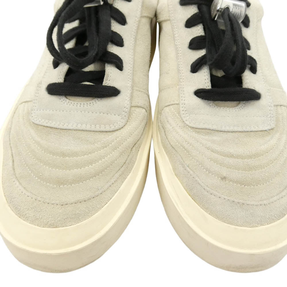 FEAR OF GOD フィアオブゴッド イタリア製 skate low スケートロー スエード プラットフォーム ローカット スニーカー オフホワイト系 42【中古】