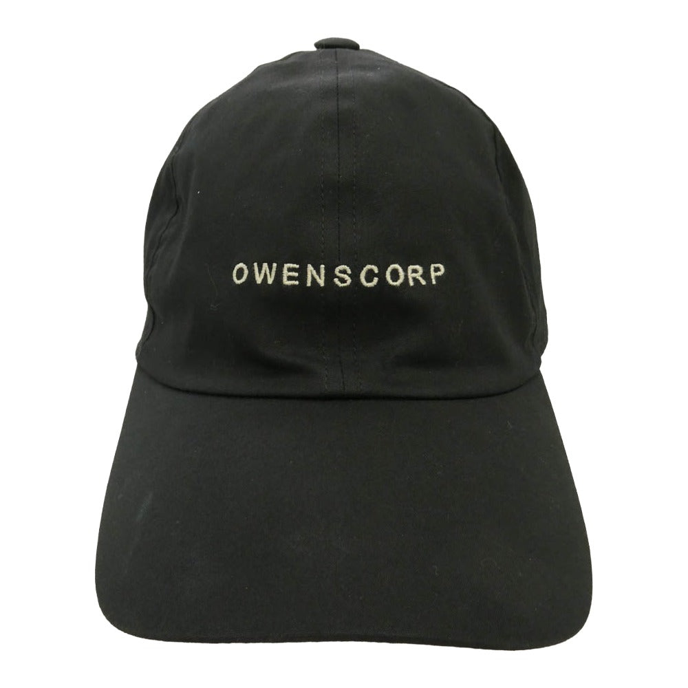 Rick Owens リックオウエンス 25AW RA02E0700-TEEM7 OWENSCORP BASEBALL CAP オウエンスコープ 6パネル キャップ ブラック系【中古】