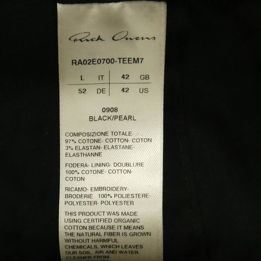 Rick Owens リックオウエンス 25AW RA02E0700-TEEM7 OWENSCORP BASEBALL CAP オウエンスコープ 6パネル キャップ ブラック系【中古】