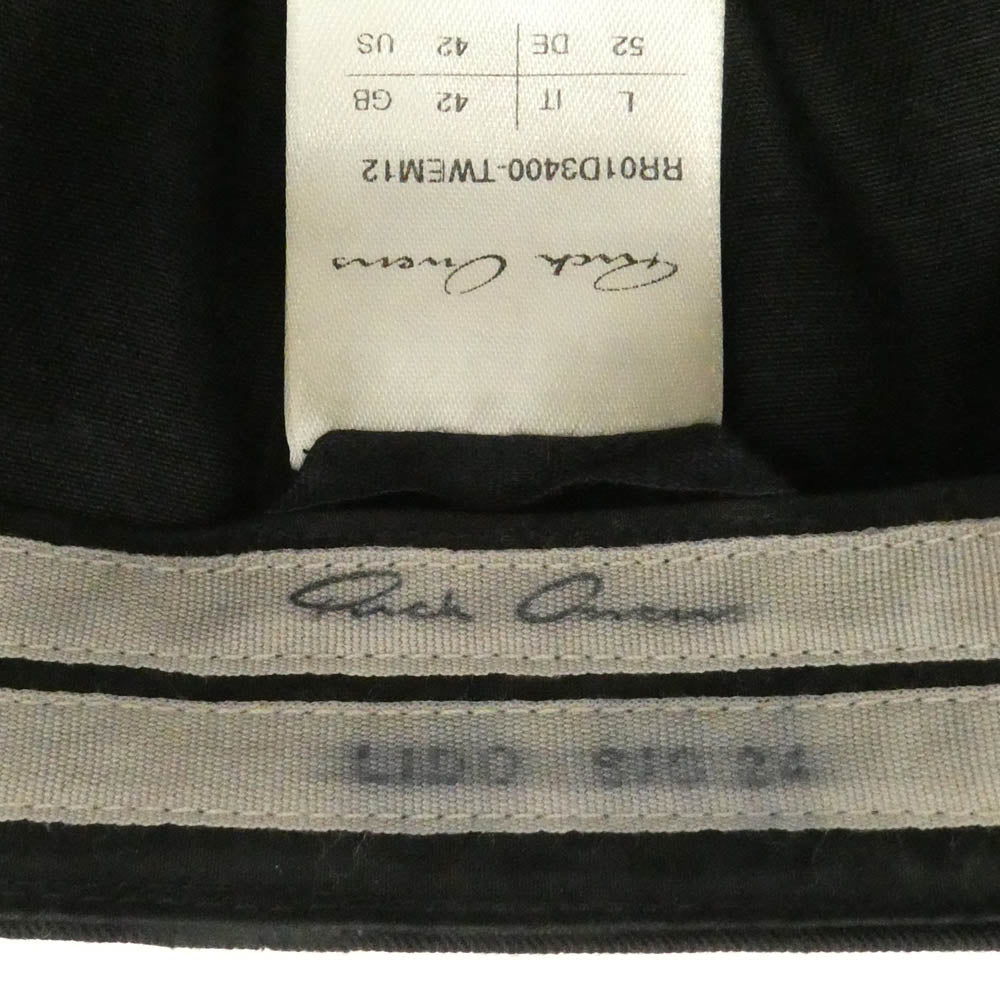 Rick Owens リックオウエンス 24SS RR01D3400-TWEM12 LIDO期 OWENSCORP BASEBALL CAP オウエンスコープ 6パネル キャップ ブラック系 IT L【中古】