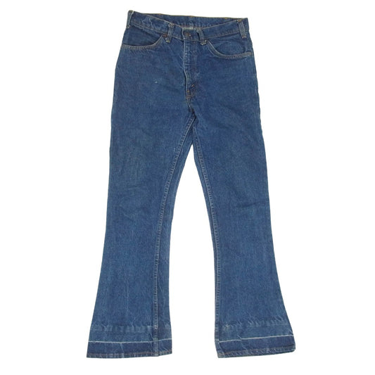 Levi's リーバイス 646 TALON 70s ジップ ボタン裏30 オレンジタブ スモールe デニム パンツ インディゴブルー系 31【中古】