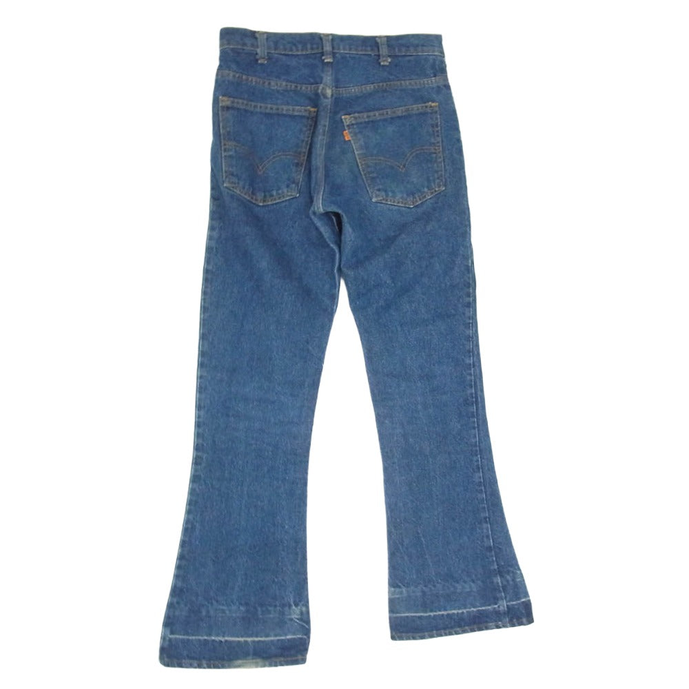 Levi's リーバイス 646 TALON 70s ジップ ボタン裏30 オレンジタブ スモールe デニム パンツ インディゴブルー系 31【中古】