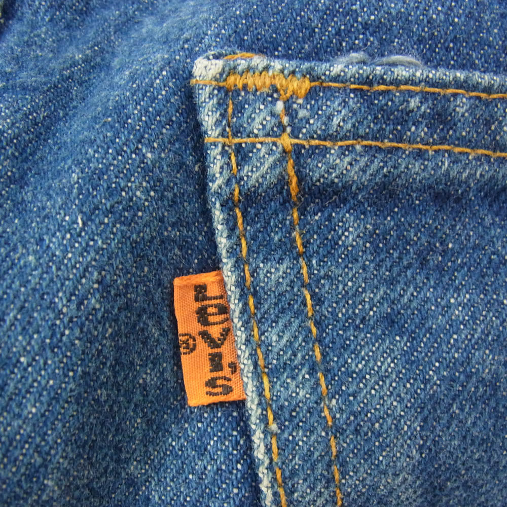 Levi's リーバイス 646 TALON 70s ジップ ボタン裏30 オレンジタブ スモールe デニム パンツ インディゴブルー系 31【中古】