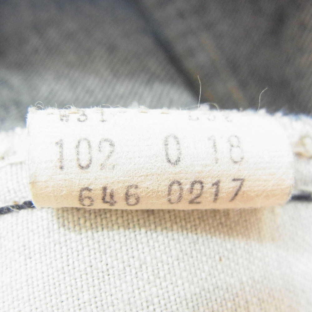 Levi's リーバイス 646 TALON 70s ジップ ボタン裏30 オレンジタブ スモールe デニム パンツ インディゴブルー系 31【中古】