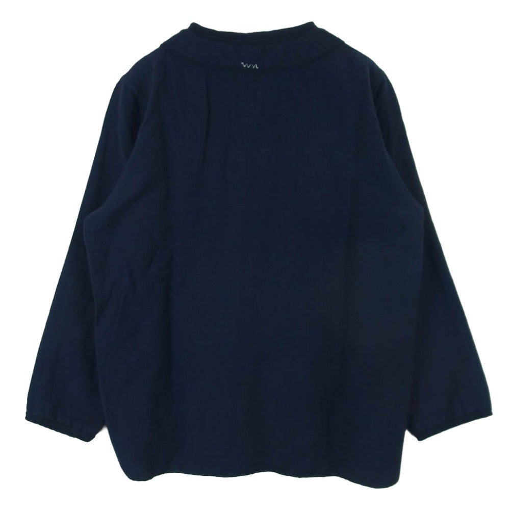 VISVIM ビズビム 19AW 0119205011015 DUGOUT SHIRT L/S ウールリネン ドッグアウト 長袖 シャツ ダークネイビー系 1【中古】