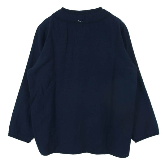 VISVIM ビズビム 19AW 0119205011015 DUGOUT SHIRT L/S ウールリネン ドッグアウト 長袖 シャツ ダークネイビー系 1【中古】