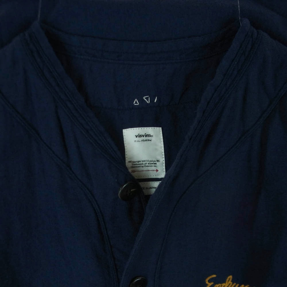 VISVIM ビズビム 19AW 0119205011015 DUGOUT SHIRT L/S ウールリネン ドッグアウト 長袖 シャツ ダークネイビー系 1【中古】