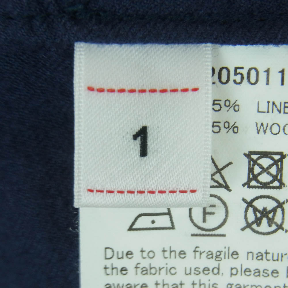 VISVIM ビズビム 19AW 0119205011015 DUGOUT SHIRT L/S ウールリネン ドッグアウト 長袖 シャツ ダークネイビー系 1【中古】
