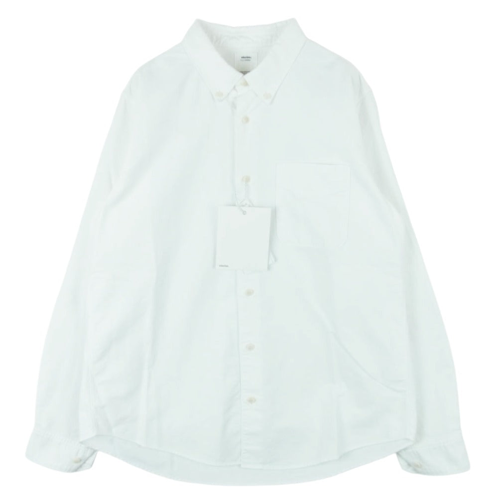 VISVIM ビズビム 19AW 0119405011001 ALBACORE LUNGTA アルバコア ルンタ ギザコットン 長袖 BD ボタンダウン シャツ ホワイト系 1【中古】