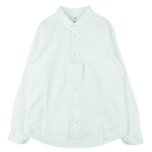 VISVIM ビズビム 19AW 0119405011001 ALBACORE LUNGTA アルバコア ルンタ ギザコットン 長袖 BD ボタンダウン シャツ ホワイト系 1【中古】