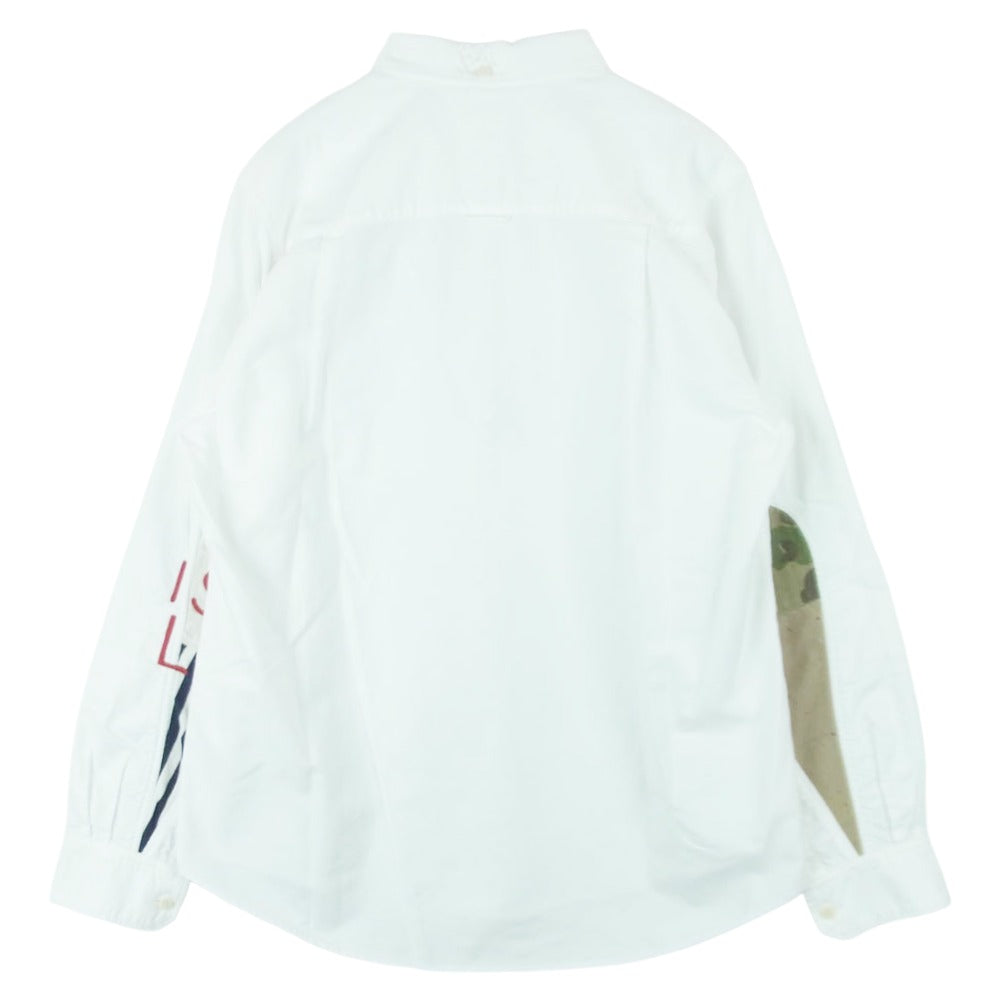 VISVIM ビズビム 19AW 0119405011001 ALBACORE LUNGTA アルバコア ルンタ ギザコットン 長袖 BD ボタンダウン シャツ ホワイト系 1【中古】