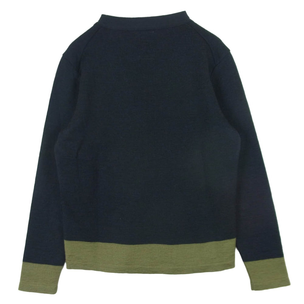 VISVIM ビズビム 15AW 0115205012003 Wool Mohair Longsleeve Knit Cardigan ウール モヘア ロングスリーブ 長袖 ニット カーディガン チャコール系 カーキ系 2【中古】